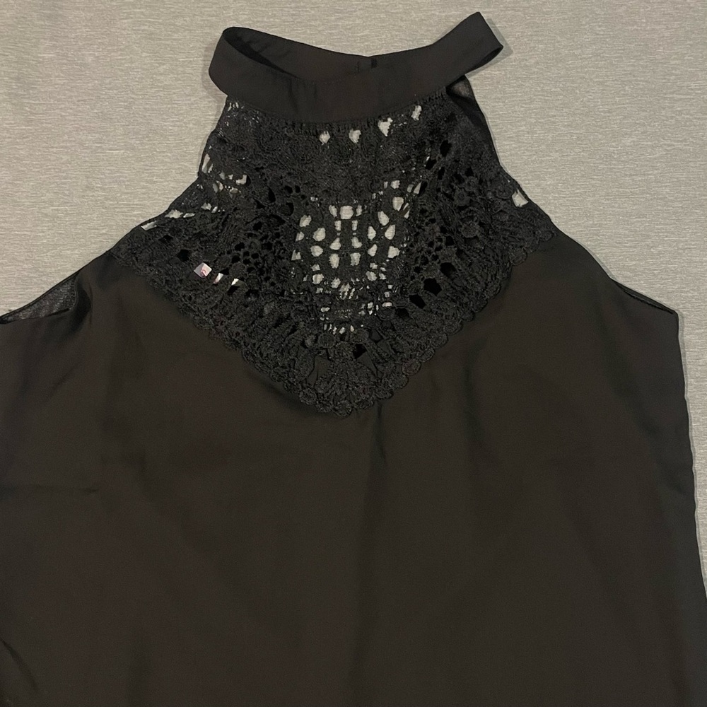 Chic Black Halter Mini Dress - Picture 5 of 11